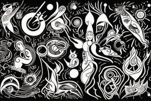 an adult accepting who they are, who they can be, and who they were.

They've found peace with the universe tattoo idea
