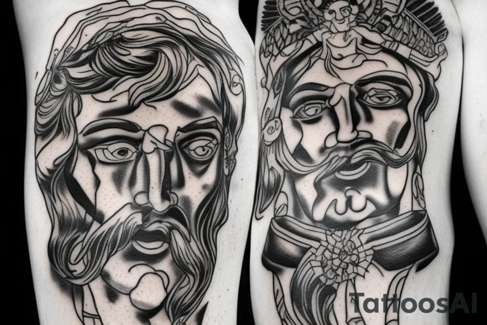 Greek god of under world hades tattoo idea