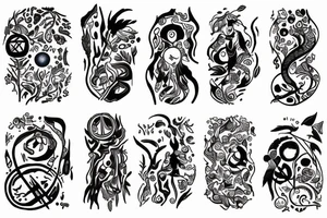 an adult accepting who they are, who they can be, and who they were.

They've found peace in themselves and with the universe

left forearm tattoo idea