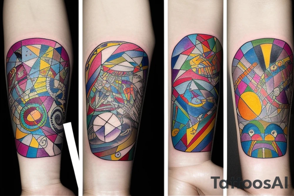 an adult accepting who they are, who they can be, and who they were.

They've found peace in themselves and with the universe

left forearm tattoo idea