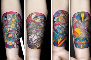 an adult accepting who they are, who they can be, and who they were.

They've found peace in themselves and with the universe

left forearm tattoo idea