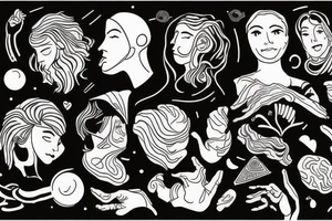 an adult accepting who they are, who they can be, and who they were.

They've found peace in themselves and with the universe

left forearm tattoo idea