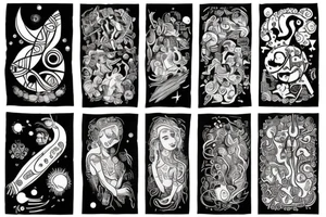 an adult accepting who they are, who they can be, and who they were.

They've found peace in themselves and with the universe

left forearm tattoo idea