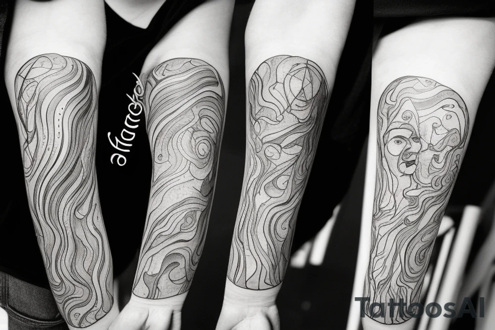 an adult accepting who they are, who they can be, and who they were.

They've found peace in themselves and with the universe

left forearm tattoo idea