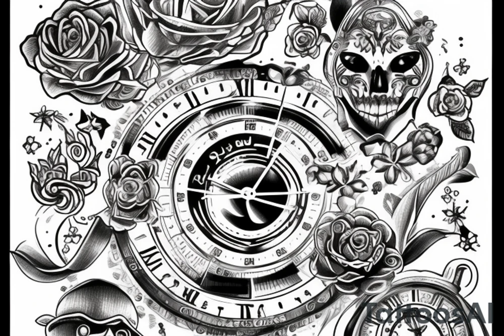 Reloj de arena tattoo idea