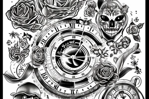 Reloj de arena tattoo idea