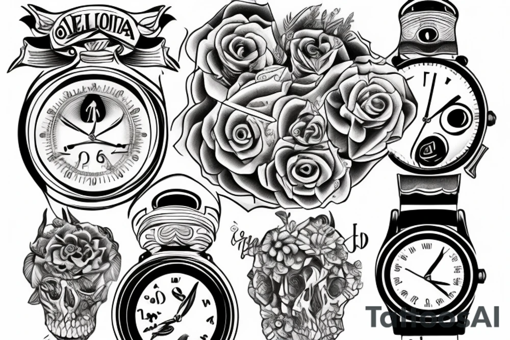 Reloj de arena tattoo idea
