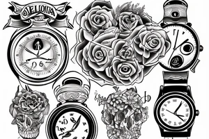 Reloj de arena tattoo idea
