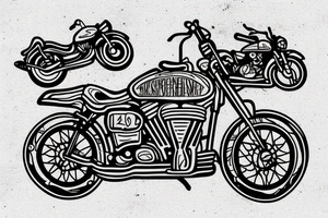 Wooden, Basketball, Motorcycle, tattoo idea
