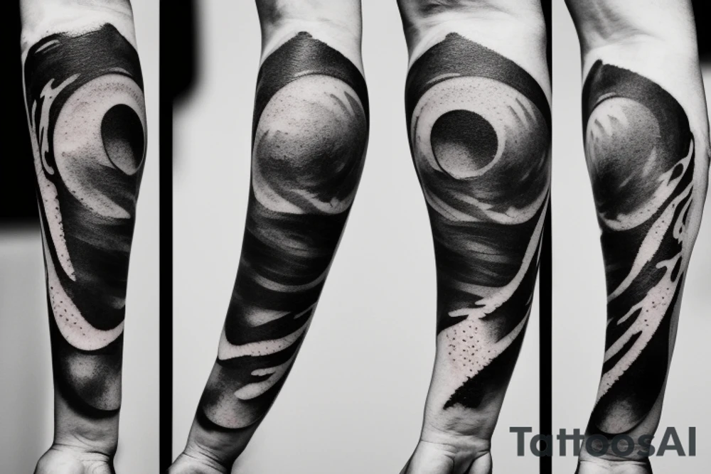 A humanoid cosmic entity has pieced themselves together and found beauty in the universe
lower left forearm, small tattoo idea