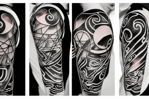 A humanoid cosmic entity has pieced themselves together and found beauty in the universe

small tattoo idea