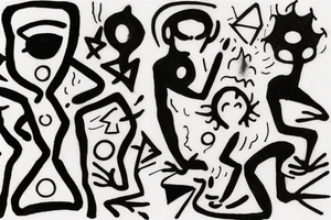 A humanoid cosmic entity has pieced themselves together and found beauty in the universe

small tattoo idea