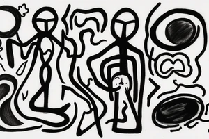 A humanoid cosmic entity has pieced themselves together and found beauty in the universe
calm waters and calm winds are here
I am home
small tattoo idea