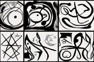 A humanoid cosmic entity has pieced themselves together and found beauty in the universe
calm waters and calm winds are here

on the fore arm small tattoo idea