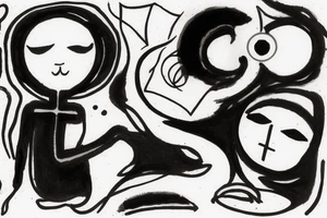A humanoid cosmic entity has pieced themselves together and found beauty in the universe
calm waters and calm winds are here

on the fore arm small tattoo idea