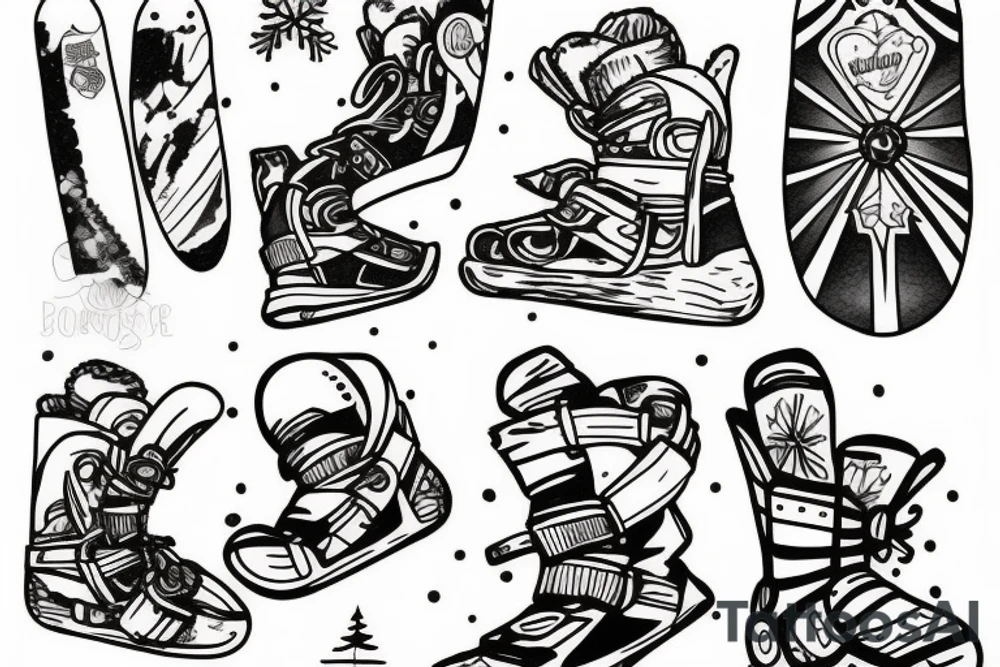December snow
Snowboard tattoo idea
