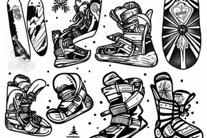 December snow
Snowboard tattoo idea