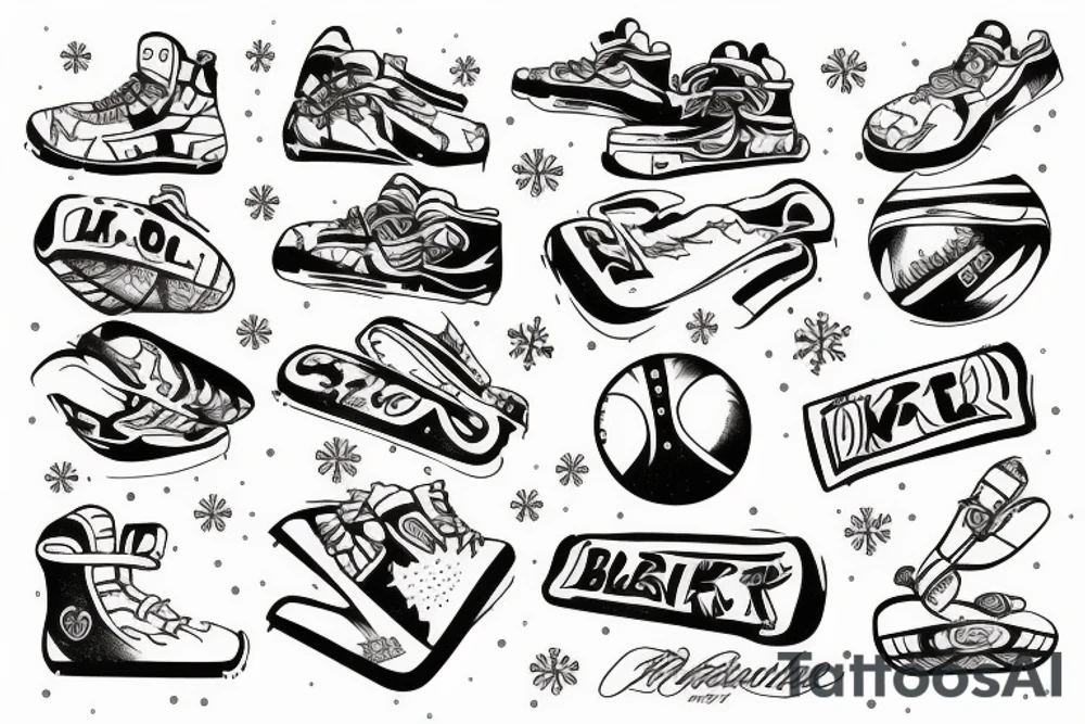 December snow
Snowboard
basketball
Family tattoo idea