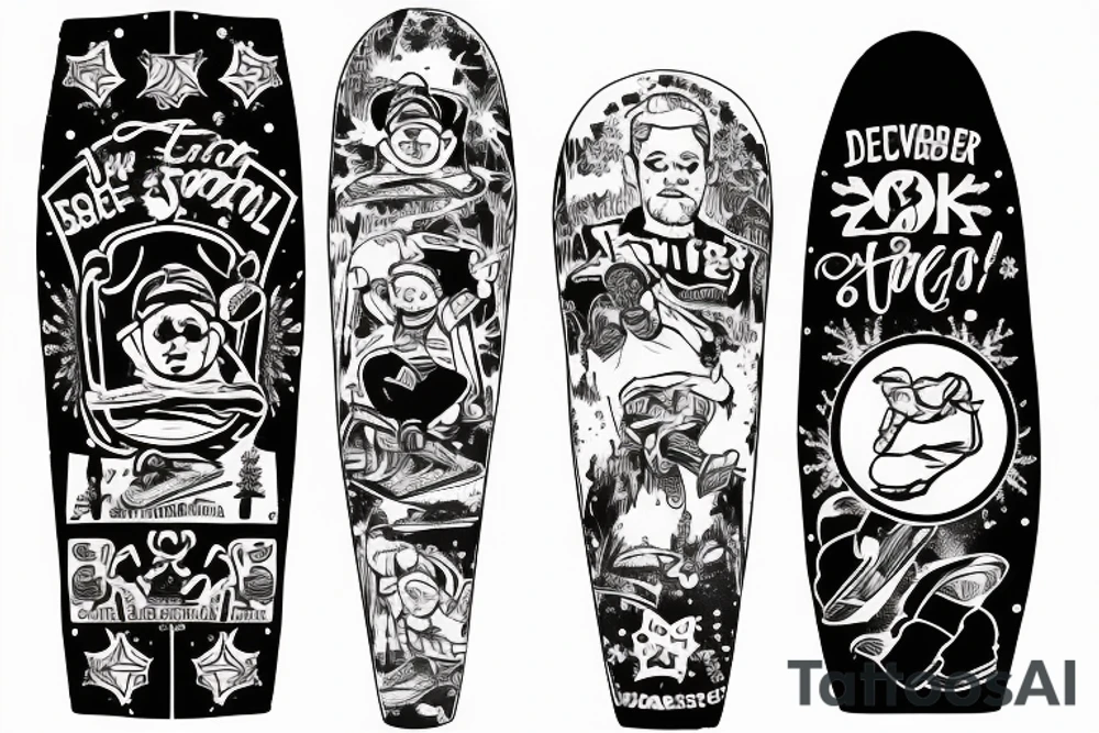 December snow
Snowboard
basketball
Family tattoo idea