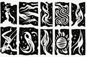 small forearm tattoo

calm waters and calm winds are here

A humanoid cosmic entity has pieced themselves together and found beauty in the universe tattoo idea