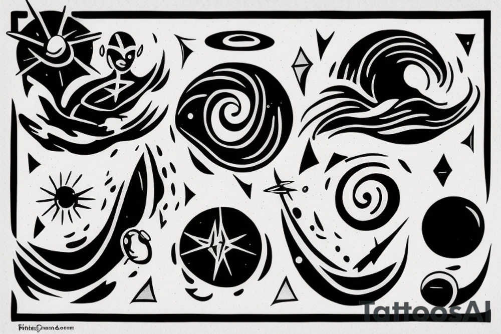 small forearm tattoo

calm waters and calm winds are here

A humanoid cosmic entity has pieced themselves together and found beauty in the universe tattoo idea