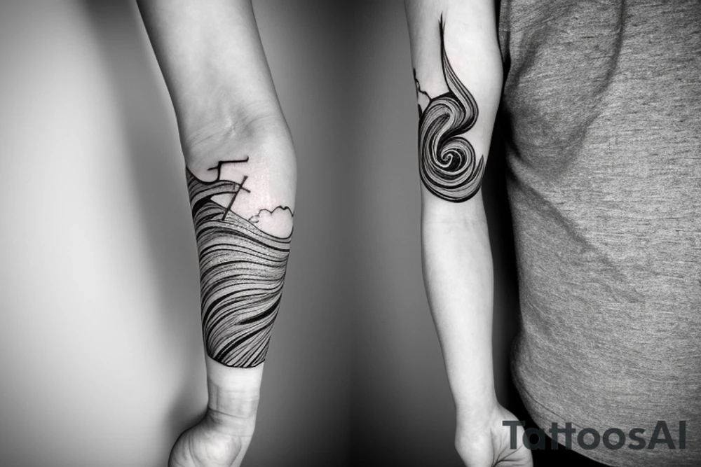 small forearm tattoo

calm waters and calm winds are here

A humanoid cosmic entity has pieced themselves together and found beauty in the universe tattoo idea