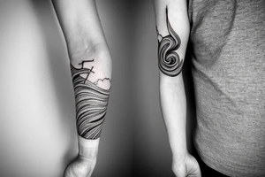 small forearm tattoo

calm waters and calm winds are here

A humanoid cosmic entity has pieced themselves together and found beauty in the universe tattoo idea