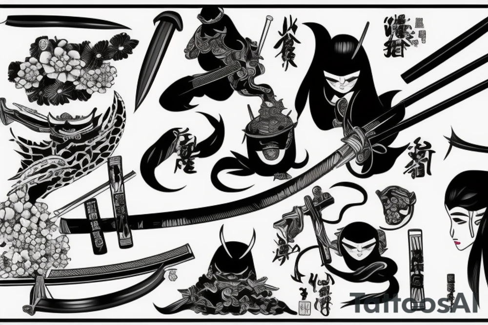 katana tattoo idea