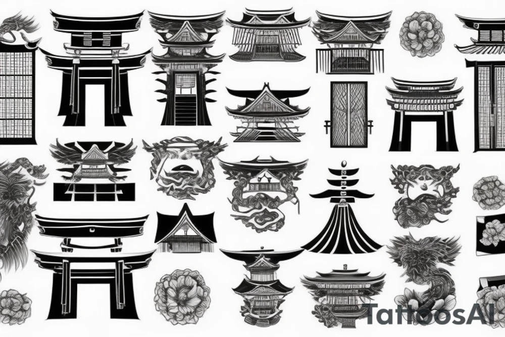 Japanese Torii Gate tattoo idea