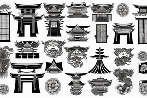 Japanese Torii Gate tattoo idea