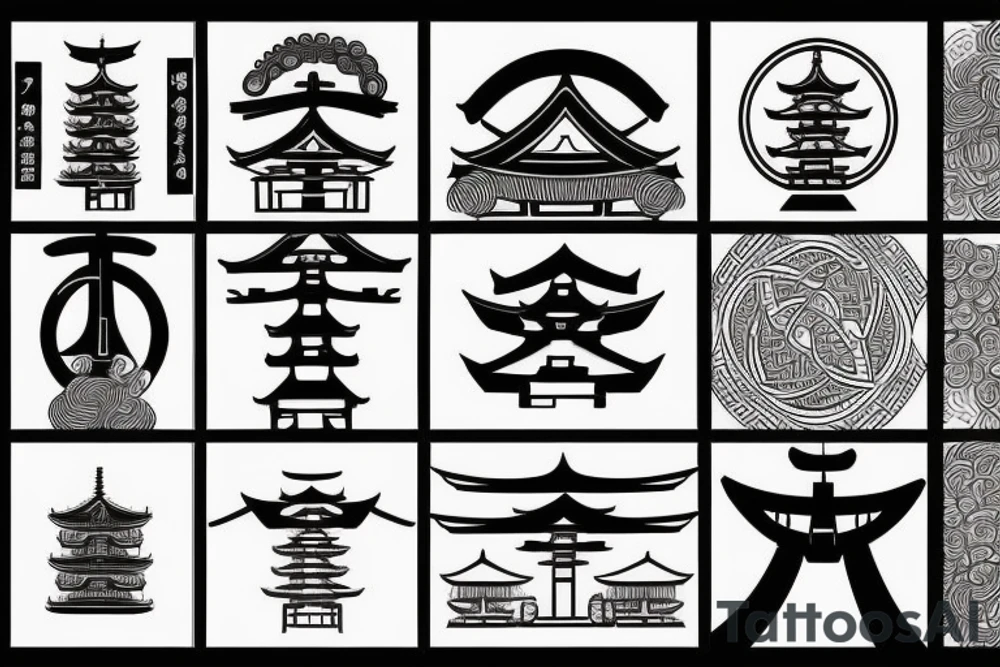 Japanese Torii Gate tattoo idea