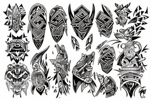 Neotribal tattoo idea