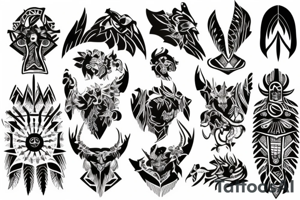 German neotribal tattoo idea