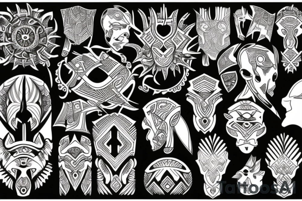 German neotribal tattoo idea
