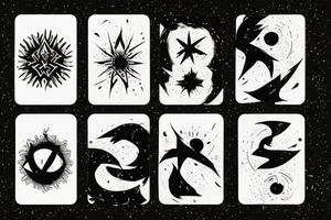 CARD SIZED 

i have found inner peace with myself and the cosmic universe. A macro decompression tattoo idea