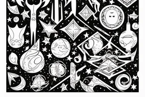The starlight of the night that we saw together. Don’t forget that night tattoo idea