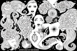 The starlight of the night that we saw together. Don’t forget that night tattoo idea