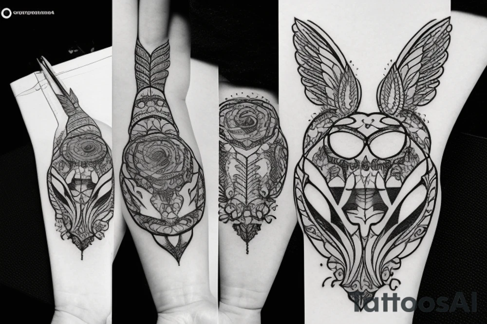 Горящие перья птицы феникс на восходе солнца tattoo idea Горящие перья птицы феникс на восходе солнца tattoo idea