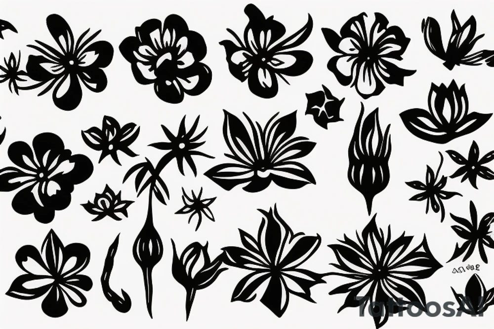 CARD SIZED
universal flower blossomed into a humanoid cosmic entity tattoo idea
