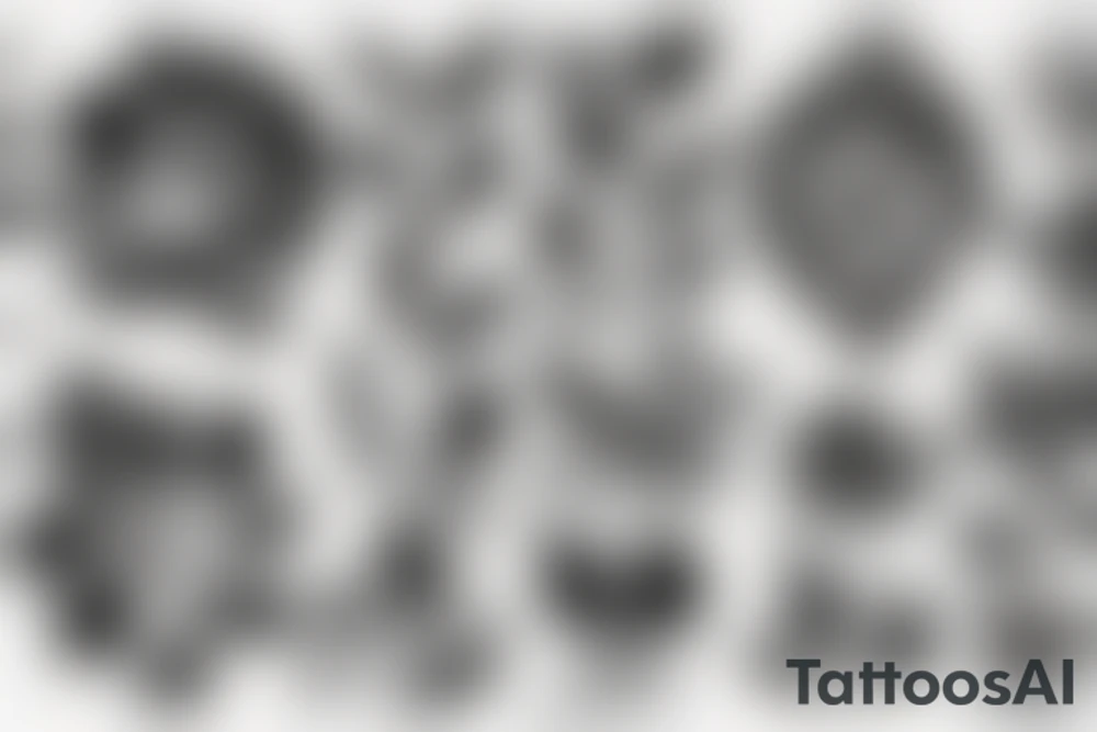 CARD SIZED
universal flower blossomed into a humanoid cosmic entity tattoo idea