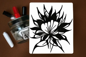 CARD SIZED 

universal flower blossomed into a humanoid cosmic entity tattoo idea