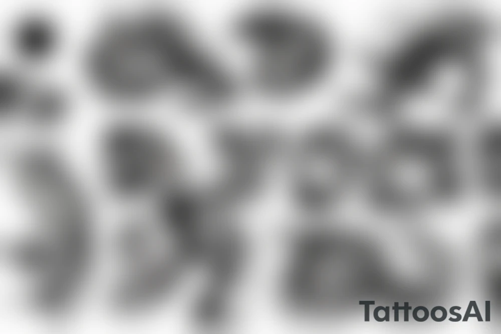 CARD SIZED
cosmic humanoid entity coming out of a still blossoming flower tattoo idea