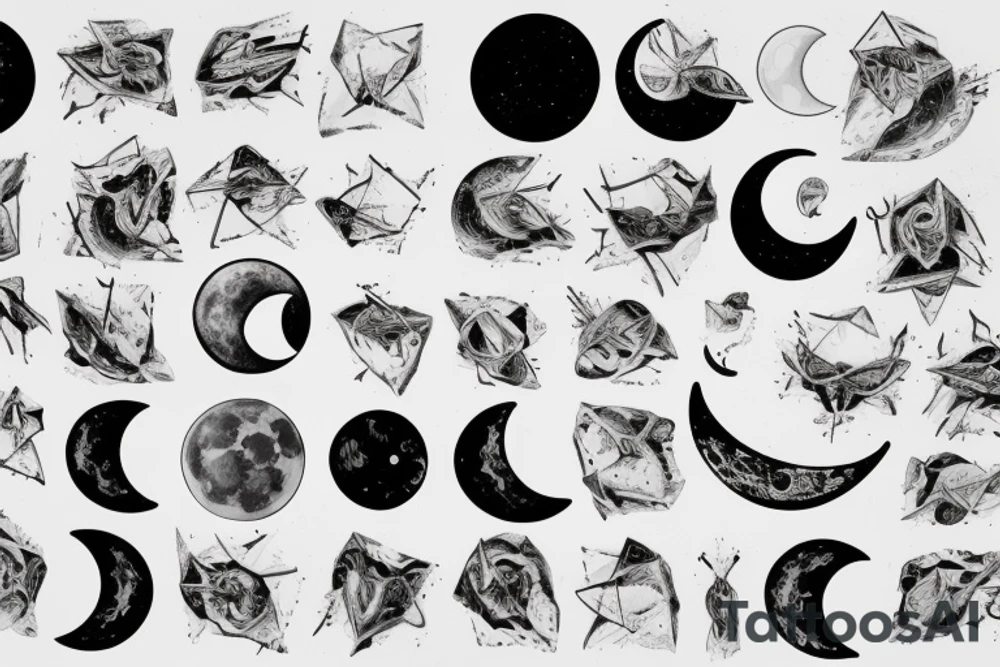 card sized
A very large and abstract pressure has been on you for your entire life. You hadn't noticed it the first thirty years but it's in your face now. It's been there. Always been there. You step outside and look at the moon one clear night. The feeling disappears. tattoo idea