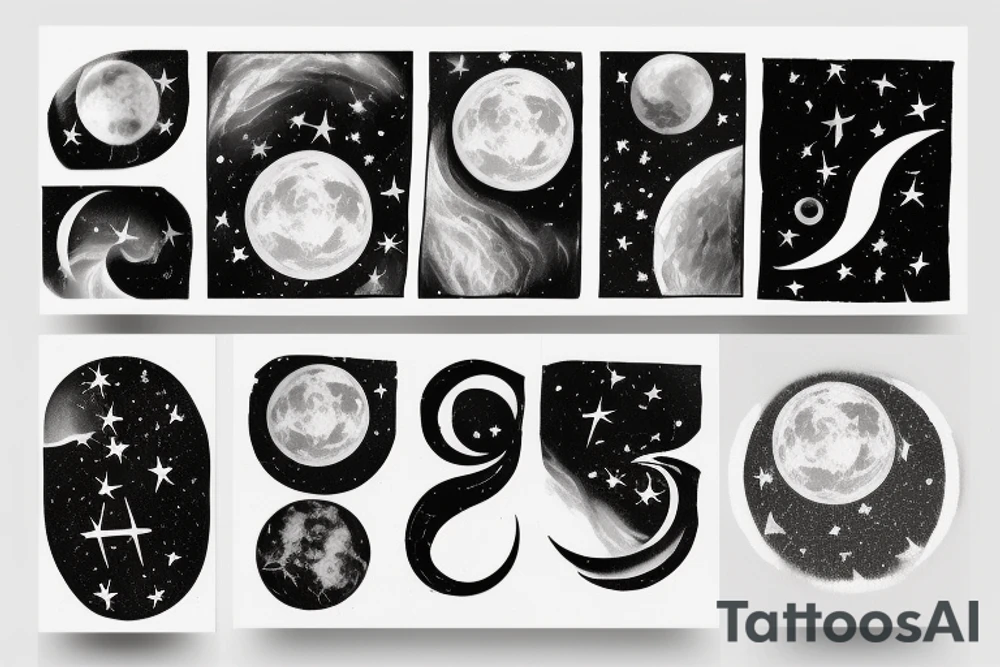 card sized
A very large and abstract pressure has been on you for your entire life. You hadn't noticed it the first thirty years but it's in your face now. It's been there. Always been there. You step outside and look at the moon one clear night. The feeling disappears. tattoo idea