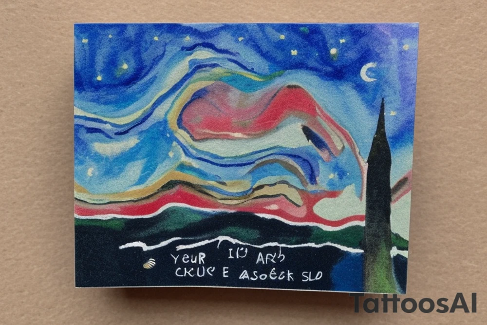 card sized
A very large and abstract pressure has been on you for your entire life. You hadn't noticed it the first thirty years but it's in your face now. It's been there. Always been there. You step outside and look at the night sky one clear night. The feeling disappears. 

The feeling stays gone for the next few days. With the relief in pressure you feel, a fire has begun to burn in your furnace once again. Life has beauty. tattoo idea