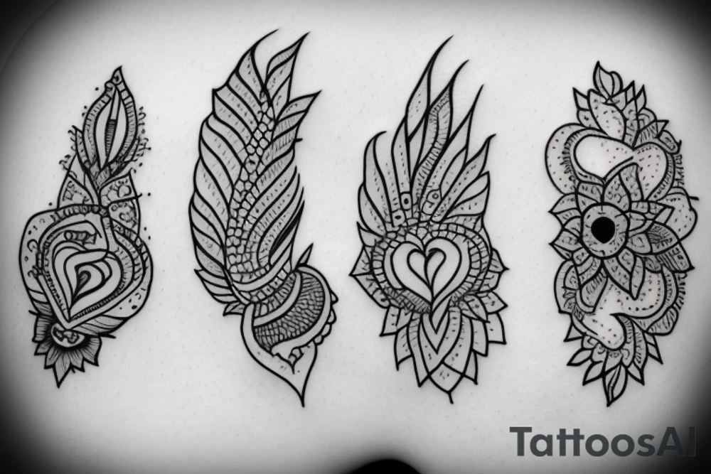 minimal tattoo for a group of 4 indian girls tattoo idea