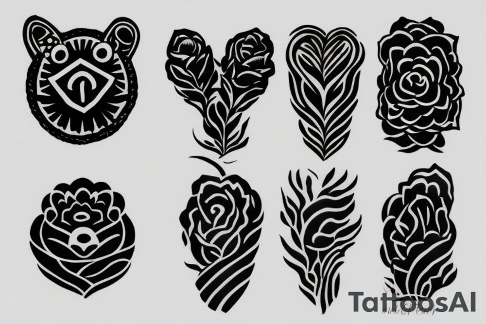 minimal tattoo for a group of 4
 girls tattoo idea