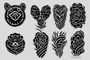 minimal tattoo for a group of 4
 girls tattoo idea
