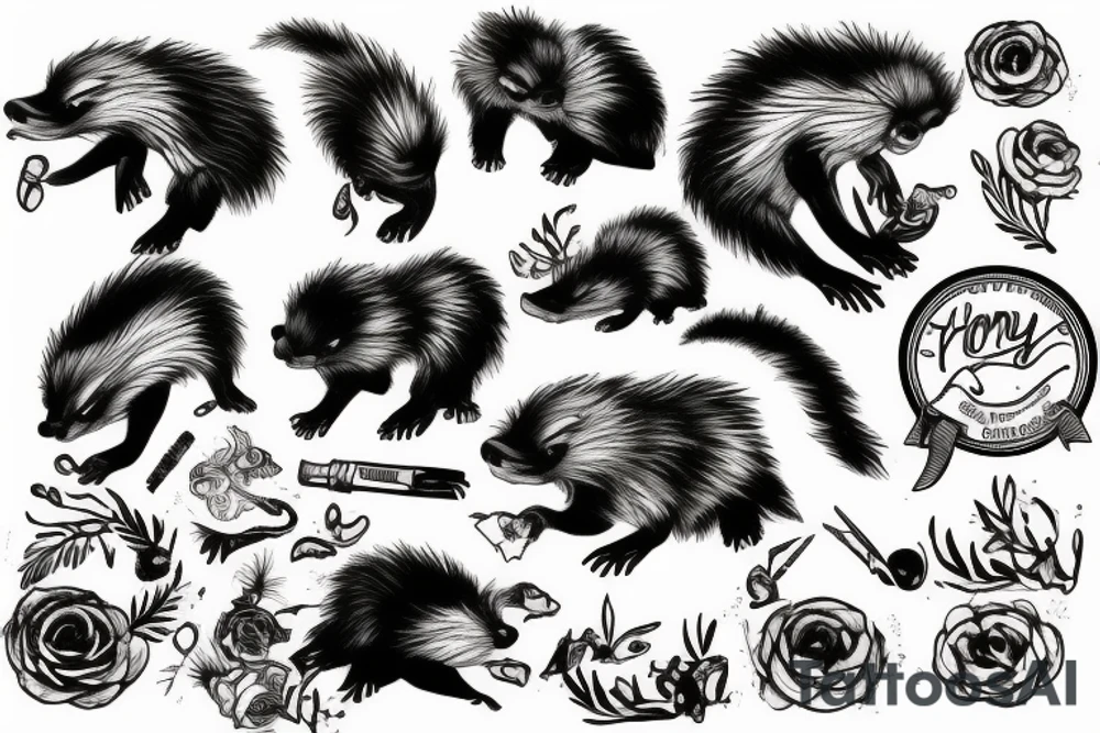 honey badger tattoo idea
