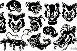 honey badger tattoo idea